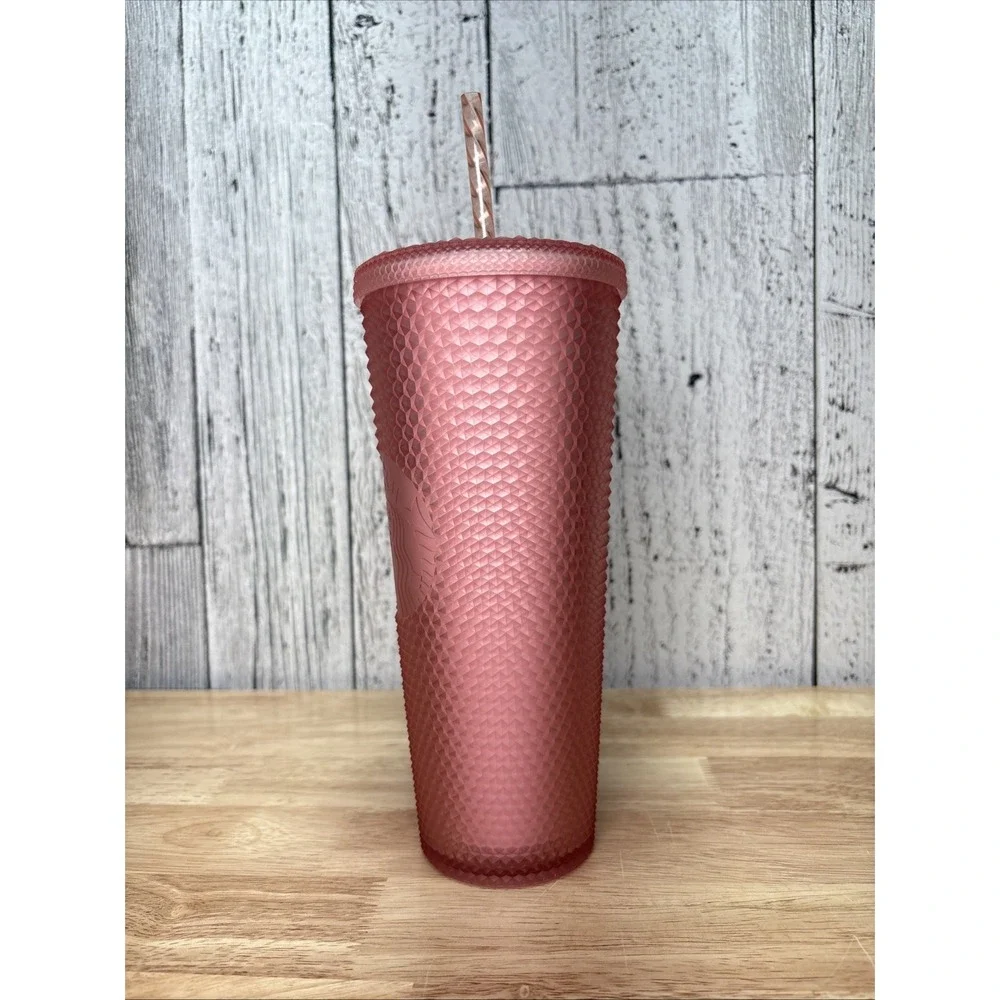Starbucks 2022 Valentine's Soft Touch Studded Venti, 24 oz. Tumbler - Pink new